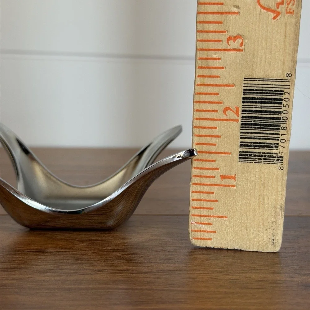 William Mack Umbra‎ Chrome Ring Holder Dish Trinket Tray Splash Design